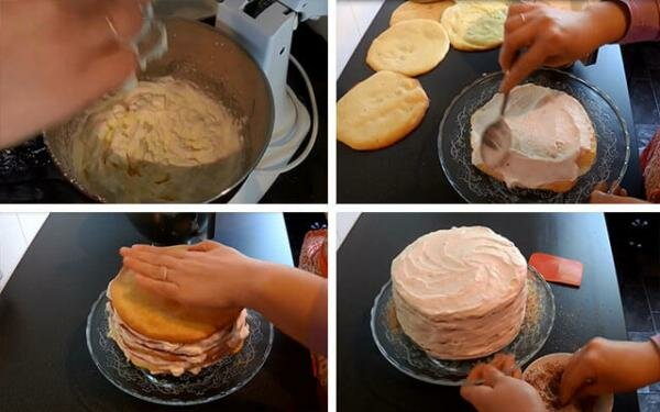 Рецепты творожных коржей для торта на сковородке и в духовке