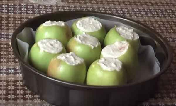 Фитнес-рецепты запеченных яблок с творогом